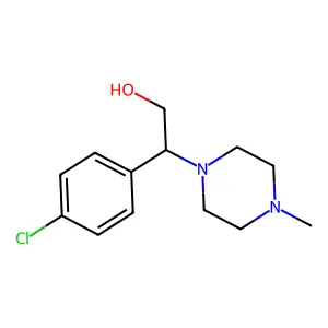 1-Piperazineethanol, beta-(p-chlorophenyl)-4-methyl- structure