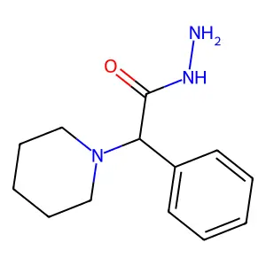 2-Phenyl-2-(piperidin-1-yl)ethanehydrazonic acid structure