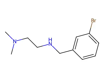 [(3-Bromophenyl)methyl][2-(dimethylamino)ethyl]amine structure