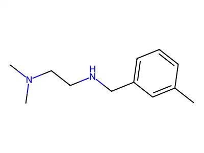 [2-(Dimethylamino)ethyl][(3-methylphenyl)methyl]amine structure