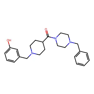 (4-Benzylpiperazin-1-yl)[1-(3-hydroxybenzyl)piperidin-4-yl]methanone structure