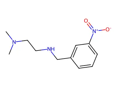[2-(Dimethylamino)ethyl][(3-nitrophenyl)methyl]amine structure