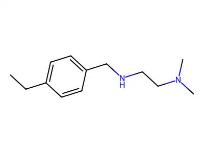 [2-(Dimethylamino)ethyl][(4-ethylphenyl)methyl]amine structure