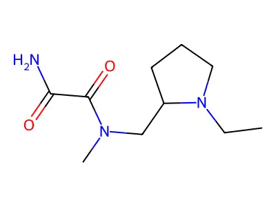 N-[(1-ethylpyrrolidin-2-yl)methyl]-N'-methylethanediamide structure