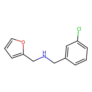 1-(3-chlorophenyl)-N-(furan-2-ylmethyl)methanamine structure