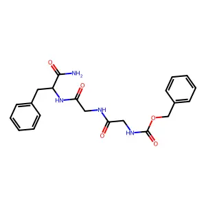 N-[(benzyloxy)carbonyl]glycylglycylphenylalaninamide structure