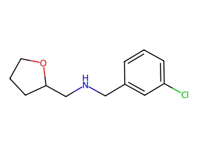 N-[(3-chlorophenyl)methyl]-1-(oxolan-2-yl)methanamine structure