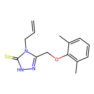 4-Allyl-5-(2,6-dimethyl-phenoxymethyl)-4H-[1,2,4]triazole-3-thiol structure