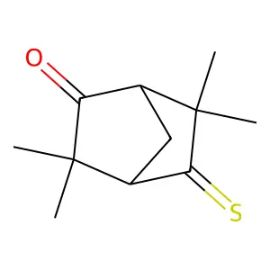 3,3,6,6-Tetramethylbicyclo[2.2.1]heptane-2-one-5-thione structure