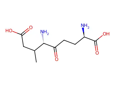 L-gamma-(threo-beta-methyl)glutamyl-L-alpha-aminobutyrate structure