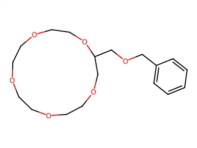 2-(phenylmethoxymethyl)-1,4,7,10,13-pentaoxacyclopentadecane structure