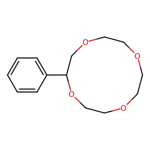 2-Phenyl-1,4,7,10-tetraoxacyclododecane structure