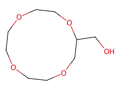 1,4,7,10-Tetraoxacyclododecane-2-methanol structure