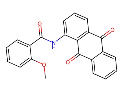 N-(9,10-dioxo-9,10-dihydroanthracen-1-yl)-2-methoxybenzamide structure