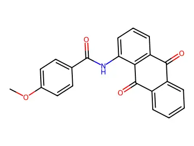 N-(9,10-Dioxo-9,10-dihydro-1-anthracenyl)-4-methoxybenzamide structure