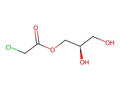 Acetic acid, 2-chloro-, 2,3-dihydroxypropyl ester structure