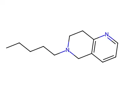 1,6-Naphthyridine, 5,6,7,8-tetrahydro-6-pentyl- structure