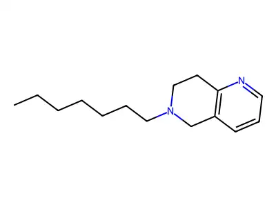 1,6-Naphthyridine, 5,6,7,8-tetrahydro-6-heptyl- structure