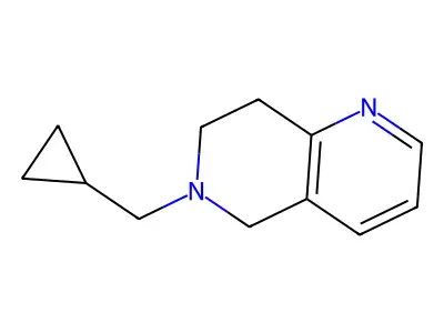 1,6-Naphthyridine, 5,6,7,8-tetrahydro-6-(cyclopropylmethyl)- structure