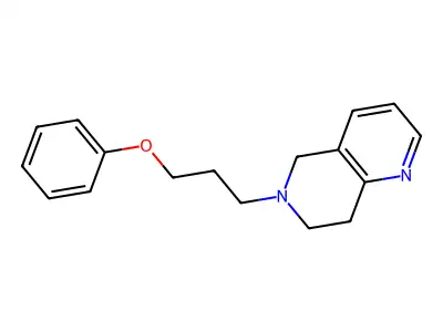 1,6-Naphthyridine, 5,6,7,8-tetrahydro-6-(3-phenoxypropyl)- structure