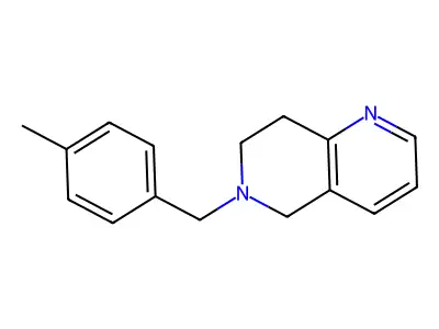 1,6-Naphthyridine, 5,6,7,8-tetrahydro-6-((4-methylphenyl)methyl)- structure