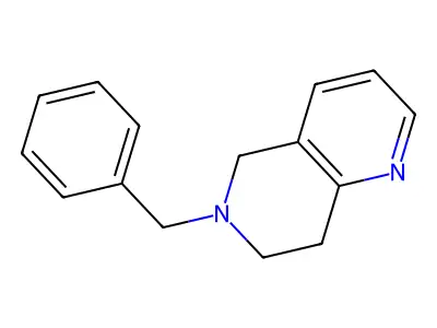 1,6-Naphthyridine, 5,6,7,8-tetrahydro-6-(phenylmethyl)- structure