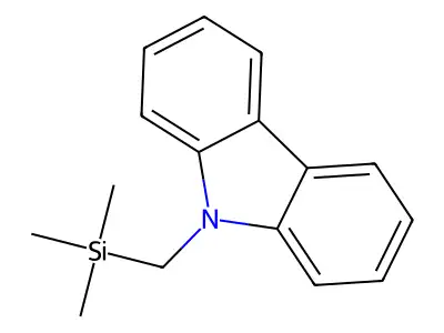 9-[(trimethylsilyl)methyl]-9H-carbazole structure