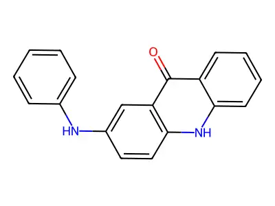 9(10H)-Acridinone, 2-(phenylamino)- structure