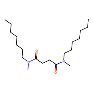 Butanediamide, N,N'-diheptyl-N,N'-dimethyl- structure