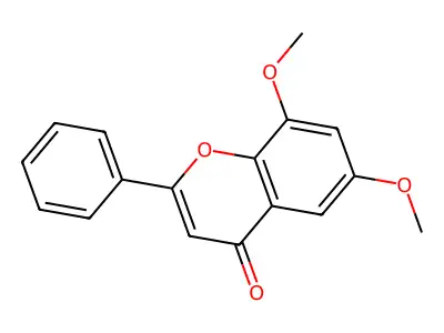 6,8-Dimethoxyflavone structure