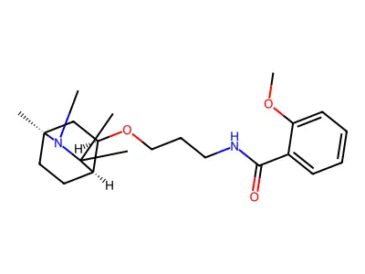 Benzamide, 2-methoxy-N-(3-((1,2,3,3-tetramethyl-2-azabicyclo(2.2.2)oct-5-yl)oxy)propyl)-, (1-alpha,4-alpha,5-alpha)- structure