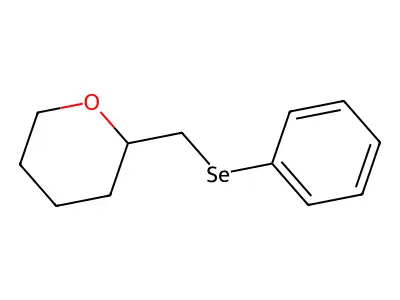 2H-Pyran, tetrahydro-2-[(phenylseleno)methyl]- structure