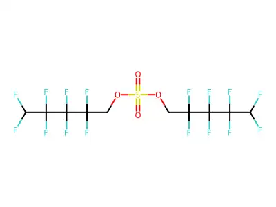 Bis(2,2,3,3,4,4,5,5-octafluoropentyl) sulfate structure