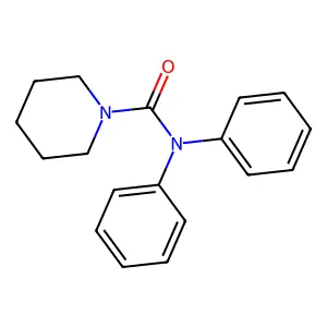 N-(Diphenylcarbamoyl)piperidine structure