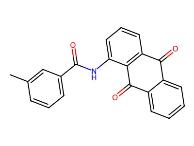 N-(9,10-dioxo-9,10-dihydroanthracen-1-yl)-3-methylbenzamide structure