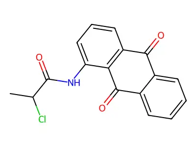 2-chloro-N-(9,10-dioxo-9,10-dihydroanthracen-1-yl)propanamide structure