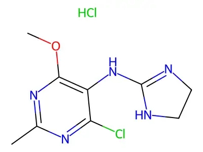 Moxonidine hydrochloride structure