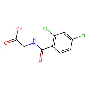 N-(2,4-Dichlorobenzoyl)glycine structure