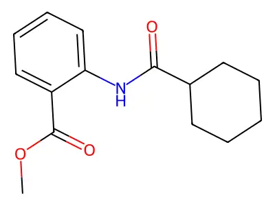 Methyl 2-[(cyclohexylcarbonyl)amino]benzoate structure