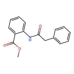 Methyl 2-(2-phenylacetamido)benzoate structure