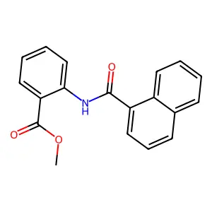 Methyl 2-(1-naphthoylamino)benzoate structure