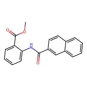 Methyl 2-(2-naphthoylamino)benzoate structure