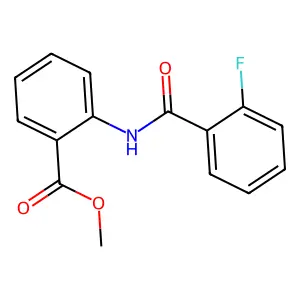 Methyl 2-(2-fluorobenzamido)benzoate structure