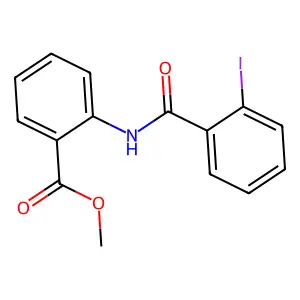 Methyl 2-[(2-iodobenzoyl)amino]benzoate structure