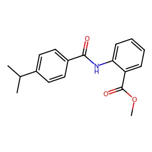 Methyl 2-({[4-(propan-2-yl)phenyl]carbonyl}amino)benzoate structure