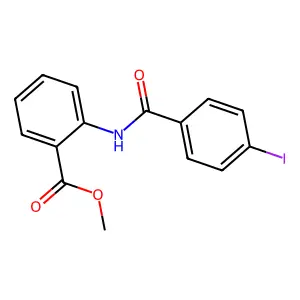 Methyl 2-[(4-iodobenzoyl)amino]benzoate structure