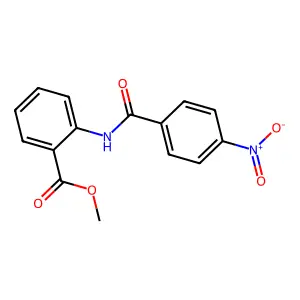 Methyl 2-[(4-nitrobenzoyl)amino]benzoate structure