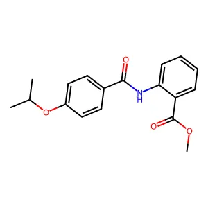 Methyl 2-({[4-(propan-2-yloxy)phenyl]carbonyl}amino)benzoate structure