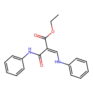 (E)-ethyl 3-(phenylamino)-2-(phenylcarbamoyl)acrylate structure