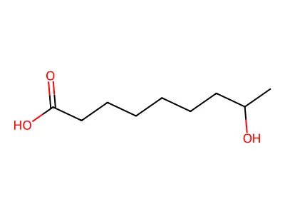 8-Hydroxynonanoic acid structure